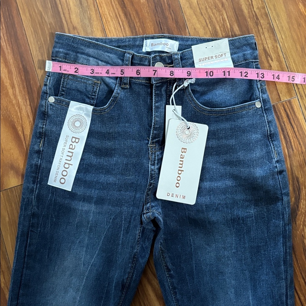 Bamboo super soft rayon jeans, size 1, NWT. - Picture 5 of 9